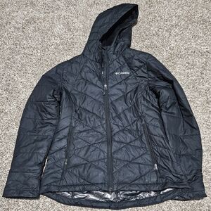 Columbia Dark Gray Medium Size Hooded Jacket
